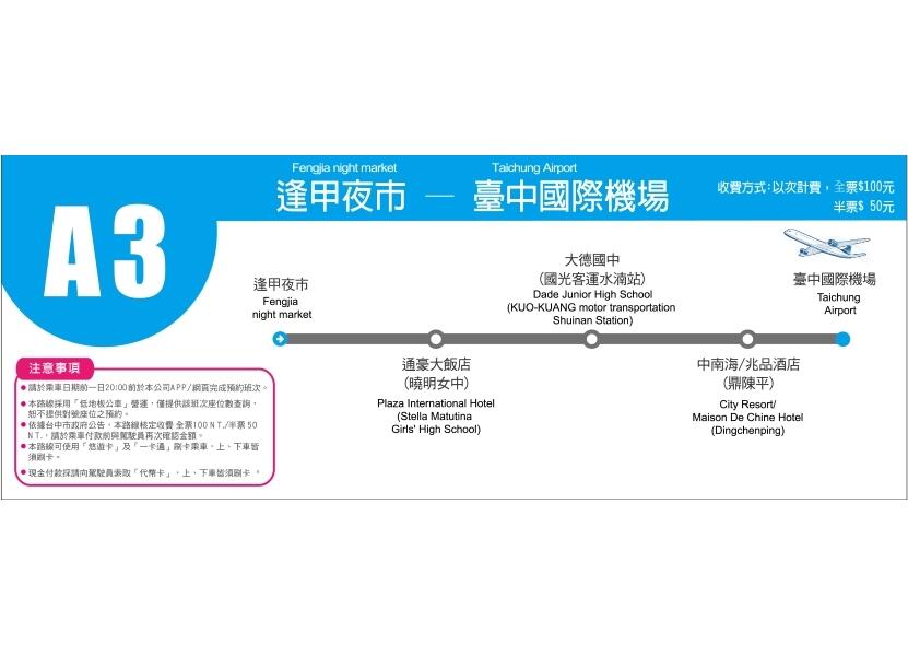 台中國際機場公車快線再添2條 即日起至6/30搭乘享優惠