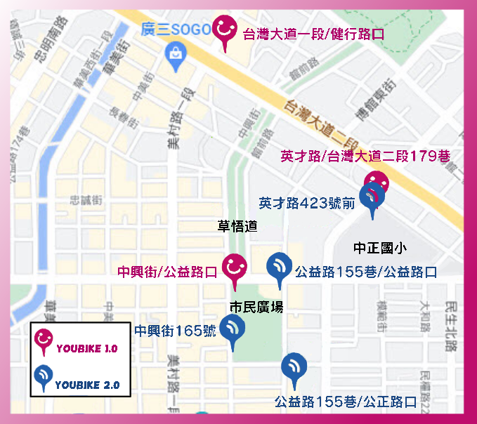 youbike租借站位置