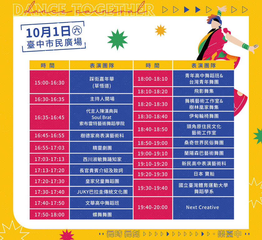 10月1日節目表流程更新