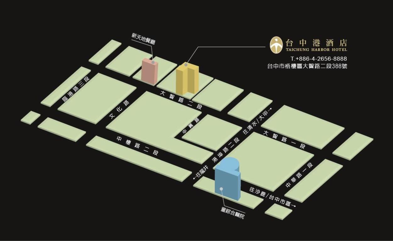 台中港酒店-地理位置