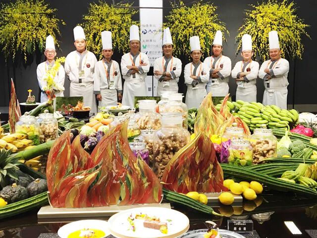 台中主廚運用當季食材 台灣美食展呈現「冬」主題花博套餐