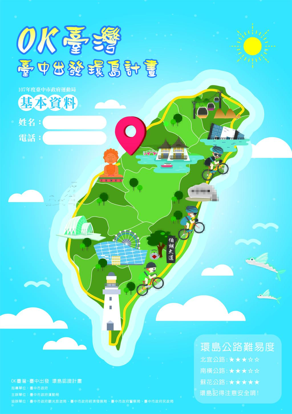 107年度臺中市政府運動局0K臺灣-臺中出發環島計畫