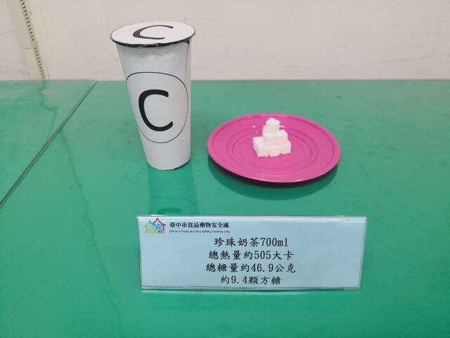 珍珠奶茶700ml总糖量约469公克