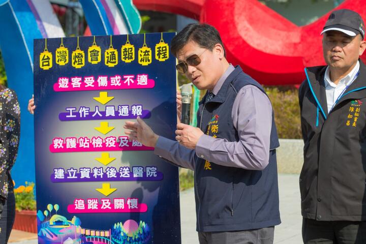 台灣燈會規劃防疫通報流程