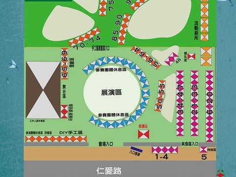 台中市原住民族傳統文化節-看見台中-原來的路-場地配置圖