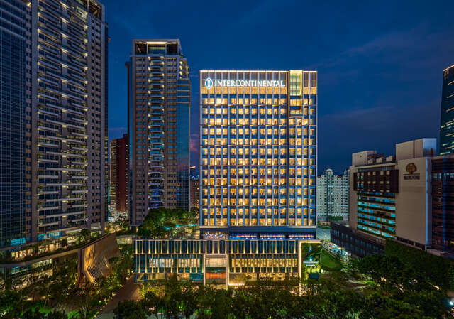 臺中勤美洲際酒店-外觀夜景_0