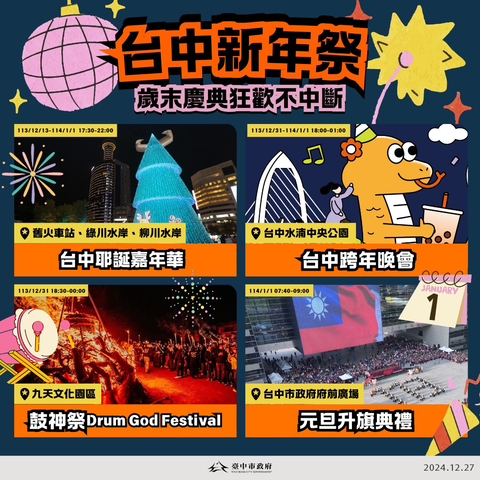 迎接2025年-台中新年祭-四大庆典活动轮番登场