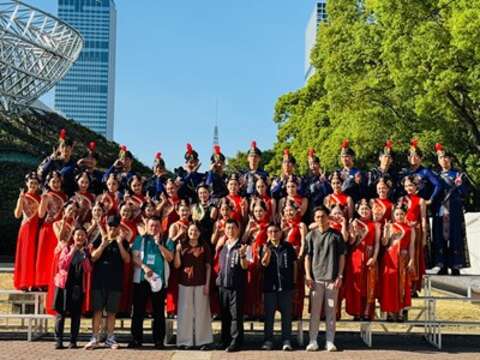 台中青年高中拍攝表演團體2025名古屋真中祭官方紀念照