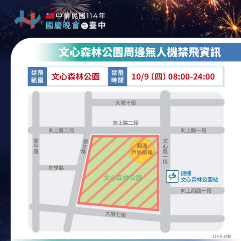 無人機禁飛公告