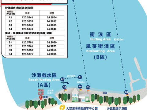 沙灘戲水及衝浪-風箏衝浪活動分區範圍示意圖_0_0