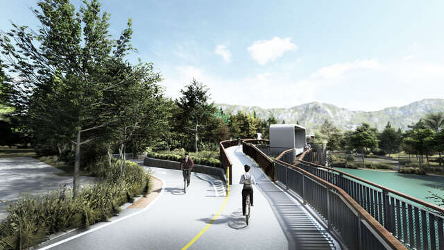 新設斜坡道模擬圖片