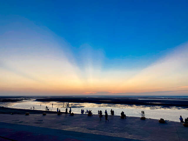 大安濱海樂園夕陽光影