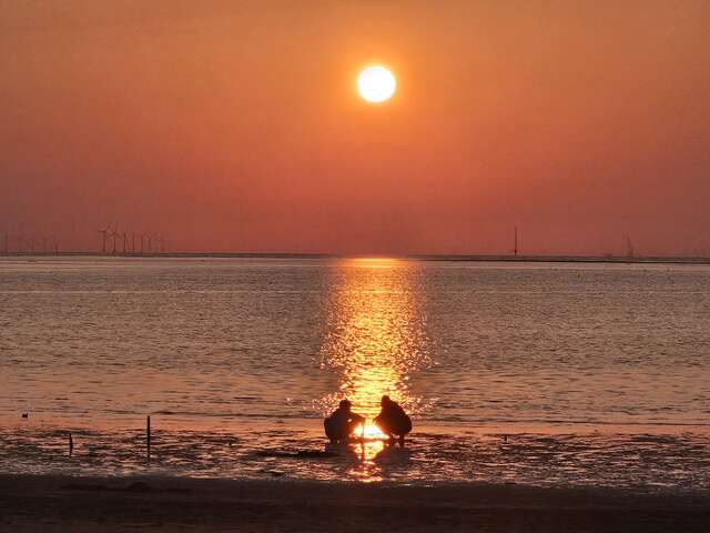 大安濱海樂園夕陽美景