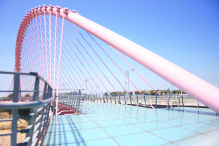 大坑粉红情人桥-大热天