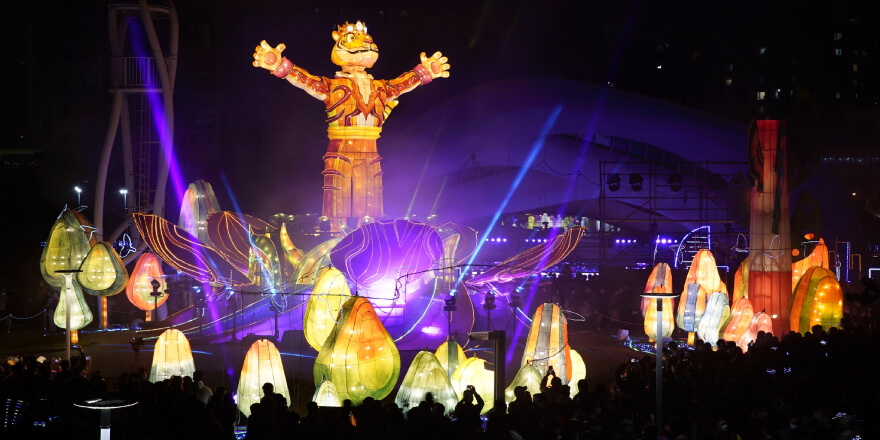타이완중부 위엔샤오(元宵: 정월대보름) 등불축제
