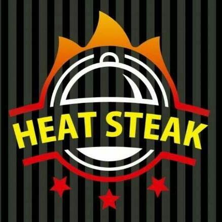 热火美式牛排．Heat Steak．-品牌标志