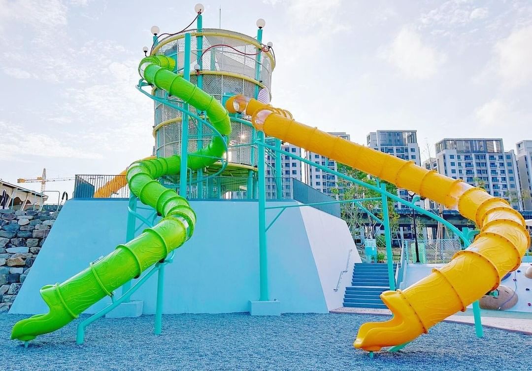 暑假免费的溜小孩专区！让孩子们尽情挥洒汗水的台中特色公园🎡