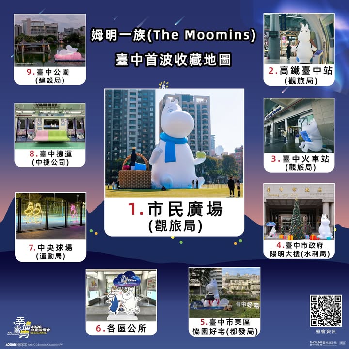 📷拍姆明、送姆明🎁姆明小提燈1/31(六)台中市民廣場搶先送✨