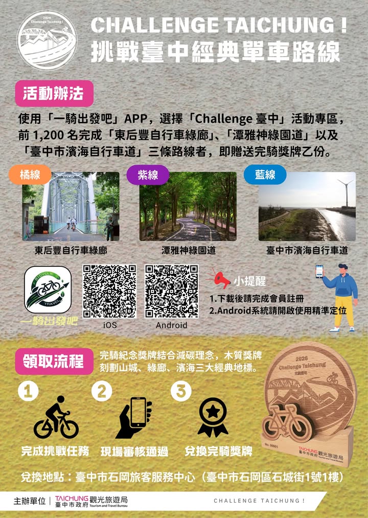 🚴♀️ Challenge Taichung单车分享会 抽万元礼品卡🔥