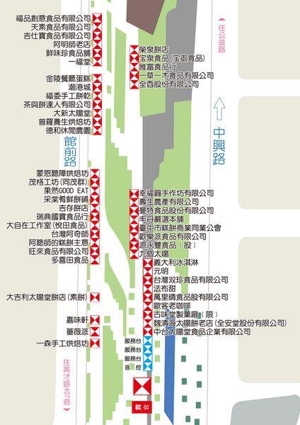 當日參與攤商位置圖